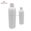 16oz HDPE Durable Squeezable Plastic Bottles with Black Press Disc Top Cap Natural Clear Container